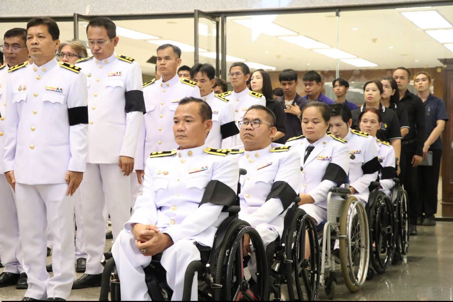 title - ศพส. จัดพิธีลงนามแสดงความอาลัยถวายแด่สมเด็จพระเจ้าลูกเธอ เจ้าฟ้าพัชรกิติยาภา นเรนทิราเทพยวดี กรมหลวงราชสาริณีสิริพัชร มหาวัชรราชธิดา ณ ศาลาพระมิ่งขวัญ ศูนย์ส่งเสริมและพัฒนาอาชีพเสริมนอกภาคการเกษตร (ศูนย์ศิลปาชีพบางไทรฯ (เดิม))